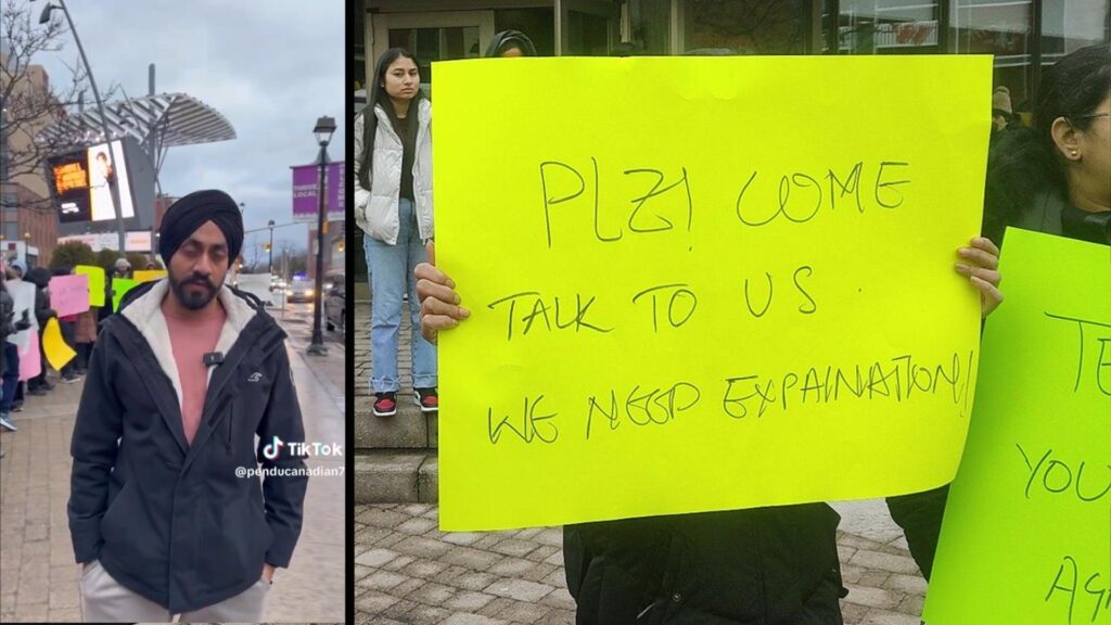 CANADA International Students Protest Outside Of Algoma University   Signal 2024 01 08 160541 002 1024x576 